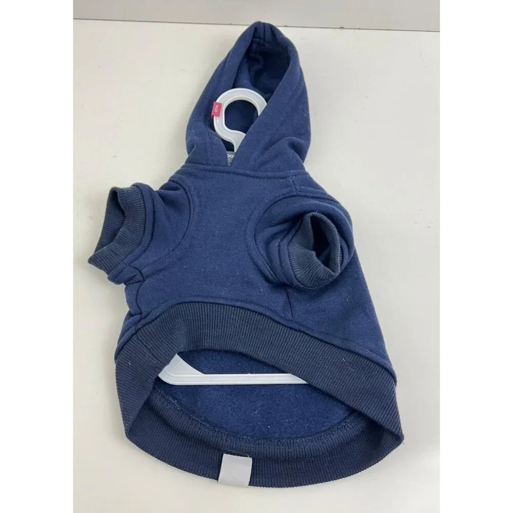 Life Is Good Dog‎ Hoodie Happy Hanukkah Size XS Blue Clothes